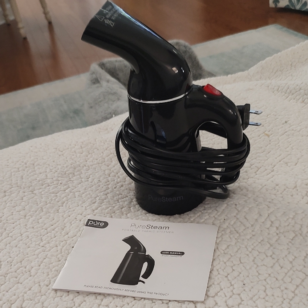 PureSteam Handheld Fabric Steamer - Black